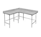 image of Advance Tabco KTMS-245 L Shaped Work Tables, 60" x 60" x 24" - 14 gauge