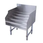 image of Advance Tabco LD-1824-X 24" Stainless Steel Liquor Display Cabinet, (5) steps,  (30) bottle capacity