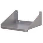 image of Advance Tabco MS-18-24 Stainless Steel Wall-Mounted Microwave Shelf, 24"W x 18"D, 18 Gauge