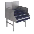 image of Advance Tabco PLD-2512 24" Stainless Steel Liquor Display Cabinet, (5) steps, (15) bottle capacity