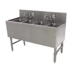 image of Advance Tabco PRB-19-44C 48" Underbar Sink Units, 4 Compartment without Drainboard
