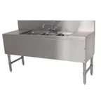 image of Advance Tabco PRB-19-83C 96" Underbar Sink Units, 3 Compartment with 2 Drainboards
