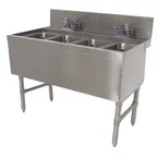 image of Advance Tabco PRB-24-44C 48" Underbar Sink Units, 4 Compartment without Drainboard
