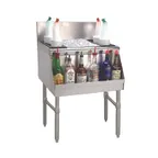 image of Advance Tabco PRI-24-24-XD 24" Stainless Steel Underbar Ice Bin / Cocktail Unit, 80 lbs Capacity
