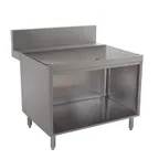 image of Advance Tabco PRSCO-24-48 Prestige Underbar Drainboard Cabinet, Open Front