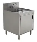 image of Advance Tabco PRWC-24-18-DR Prestige Wet/Dry Waste Cabinet, Front Hinged Door