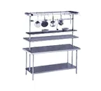 image of Advance Tabco PT-12-36 Overshelf, Table Mounted, Single, 36"W X 12"D