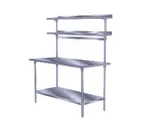 image of Advance Tabco PT-18R-108 Overshelf, Table Mounted, Single, 108"W X 18"D