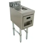 image of Advance Tabco SC-12-TS 12" Free Standing Underbar Hand Sink Unit w/ Soap & Towel Dispenser