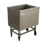 image of Advance Tabco SCI-MIC-30 Stainless Steel Portable Ice Bin, 127 lb, Silver