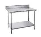 image of Advance Tabco SKG-308 96" Stainless Steel Top 85" - Work Table