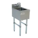 image of Advance Tabco SL-HS-15-X 15" Free Standing Underbar Hand Sink Unit with Faucet - Flyer