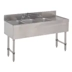image of Advance Tabco SLB-43L-X 48" Underbar Sink Units, 3 Compartment with Right Drainboard - Flyer