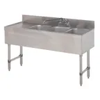 image of Advance Tabco SLB-43R 48" Underbar Sink Units, 3 Compartment with Left Drainboard