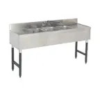 image of Advance Tabco SLB-53C-X 60" Underbar Sink Units, 3 Compartment with 2 Drainboards - Flyer