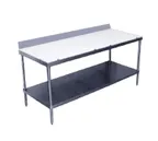 image of Advance Tabco SPS-246 Poly-Top Work Table, 72"W X 24"D