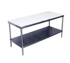 image of Advance Tabco SPT-244 Poly-Top Work Table, 48"W X 24"D