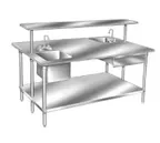 image of Advance Tabco SS-488 Work Table, 96"W X 48"D