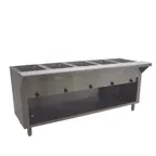 image of Advance Tabco SW-5E-240-BS 77" Electric Hot Food Table, (5) Sealed Wells
