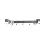 image of Advance Tabco SW1-60, 60" Stainless Steel Single Bar Wall Mounted Pot Rack w/ 9 Double Prong Hooks