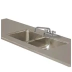 image of Advance Tabco TA-11V-2 Double Sink Welded Into Table Top