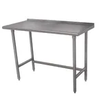 image of Advance Tabco TFLAG-302-X 24" Open Base Work Table, Galvanized Base - Upturn / Flyer