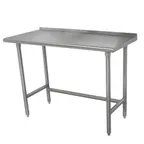image of Advance Tabco TFMSLAG-368-X Stainless Steel Top " 85" - 96" Work Table