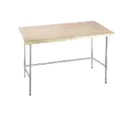 image of Advance Tabco TH2G-244 Maple Top Work Table, 48"W X 24"D