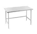 image of Advance Tabco TMS-302 24" Open Base Work Table, Stainless Steel Base / Flat Top (Without Backsplash)