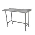 image of Advance Tabco TMSLAG-242-X 24" Open Base Work Table, Stainless Steel Base / Flat Top - Flyer