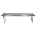 image of Advance Tabco TS-12-36R Overshelf, Table Mounted, Single, 36"W X 12"D