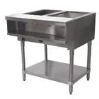 image of Advance Tabco WB-2G-LP 31" Liquid Propane Water Bath Hot Food Table, (2) Open Wells