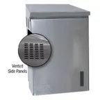 image of Advance Tabco WCH-15-24 24" 430 Stainless Steel Wall Mounted Cabinet w/ Hinged Doors