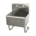 image of Advance Tabco WSS-14-21 18" Wall Mounted Hand Sink without Faucet - 16 gauge