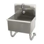 image of Advance Tabco WSS-16-25EF 22" Wall Mounted Hand Sink with e-Faucet - 16 gauge