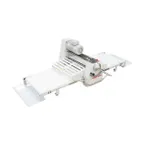 image of American Eagle AE-DSE45B Elite Series Bench Reversible Dough Sheeter, 17.75"W x 67"L Conveyor with Canvas Belts 