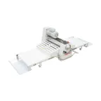 image of American Eagle AE-DSE52B Bench Reversible Dough Sheeter, 20.5"W X 71"L Conveyor with Canvas Belt 1/2 Hp