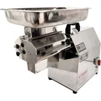 image of American Eagle AE-GMC22N-1 Countertop Electric Meat Cutter Kit, 1" Strips, 1-1/2 HP, Stainless Steel, 170 RPM, #12 Hub