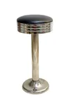 image of AAA Furniture Wholesale 120-31-GR5 Swivel Bar Stool, 31" Backless, Upholstered Seat, Chrome Frame, Grade5UPH