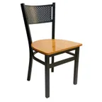 image of AAA Furniture Wholesale 317 WS-BLK Indoor Side Chair, Black