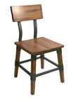 image of AAA Furniture Wholesale 321/AW Indoor Side Chair with Wooden Back & Seat
