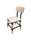 image of AAA Furniture Wholesale 321/WW Indoor Side Chair with Wooden Back & Seat