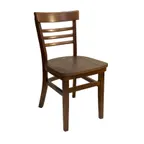 image of AAA Furniture Wholesale 412 WS Indoor Side Chair with Ladder Back