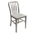 image of AAA Furniture Wholesale 801 Aluminum Outdoor Side Chair with Slat Back