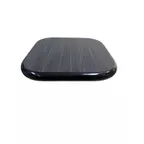 image of AAA Furniture Wholesale BE30R Round 30" Laminate Table Top, Black, T-Mold Vinyl Edge