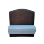 image of AAA Furniture Wholesale FAN42S-DUCE GR6 Duce Booth, Fan Back and Upholstered Seat, Grade 6 Uph