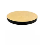 image of AAA Furniture Wholesale PET60R Round 60" Laminate Table Top, Plywood Edge, Clear Coat Finish