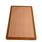 image of AAA Furniture Wholesale RNOT3048 Rectangle Resin Table Top, 30" x 48", Dual Color, Natural Finish Inlay, Oak Finish Edge