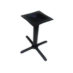 image of AAA Furniture Wholesale TB2430BH Bar Height Table Base, 24x30 Base, 3 Dia. Column, Black Matte Finish, Cast Iron