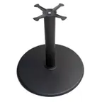 image of AAA Furniture Wholesale TRB30 30" Round Dining Height Table Base, 4" Column, Black Matte Finish, Cast Iron